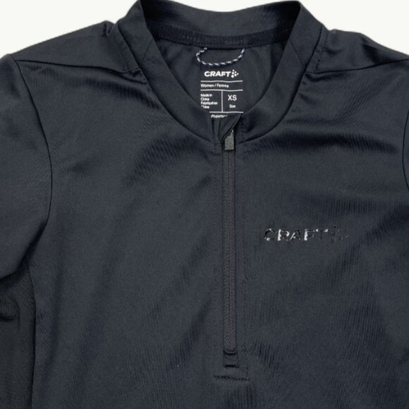 Craft Black Short Sleeve Rear Zip Pocket Cycling Bike Jersey Women's XS - Picture 2 of 9